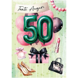 BIGLIETTI ANNI N.50 6PZ  FEMMINA