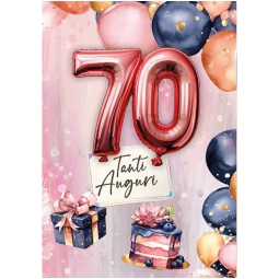 BIGLIETTI ANNI N.70 6PZ  FEMMINILE