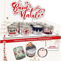 LATTA AUGURI PORTATUTTO  12PZ XMAS SOGGETTI ASSORTITI