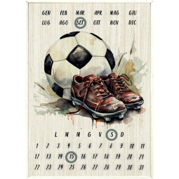CALENDARIO PERPETUO 16X22CM PALLONE DA CALCIO