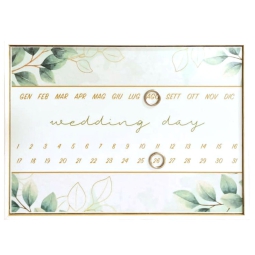CALENDARIO PERPETUO 16X11CM MAGNETI WEDDING DAY