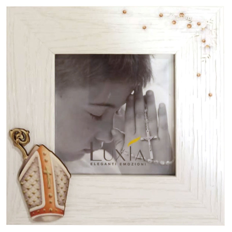 CORNICE 10X10CM STAMPA E APPLICAZIONE CRESIMA