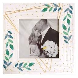 CORNICE 10X10CM STAMPA E APPLICAZIONE WEDDING DAY