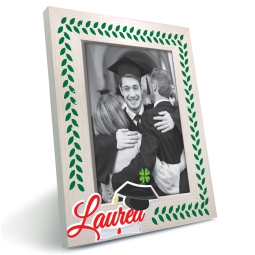 CORNICE 13X18CM LEGNO    DECORO TOCCO LAUREA
