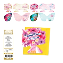 BIGLIETTI AUGURI 12PZ    COMPLEANNO