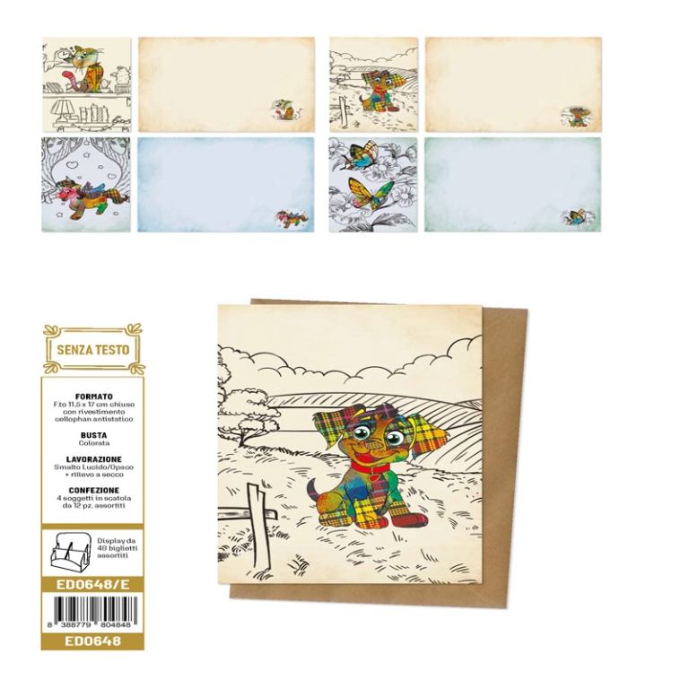 BIGLIETTI AUGURI 12PZ    COMPLEANNO