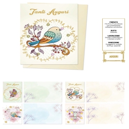 BIGLIETTI AUGURI 12PZ    COMPLEANNO