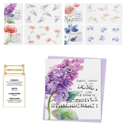 BIGLIETTI AUGURI 12PZ    COMPLEANNO