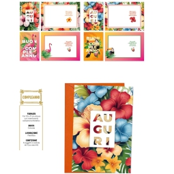 BIGLIETTI AUGURI 12PZ    COMPLEANNO