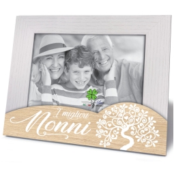 CORNICE 13X18CM LEGNO    DECORO I MIGLIORI NONNI