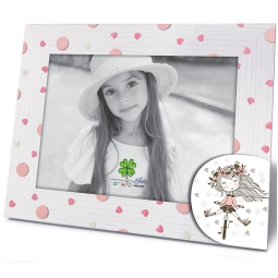CORNICE 13X18CM LEGNO    DECORO BICICLETTA FUNNY