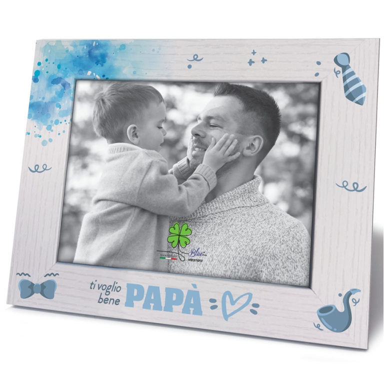 CORNICE 13X18CM LEGNO STAMPA TI VOGLIO BENE PAPÀ