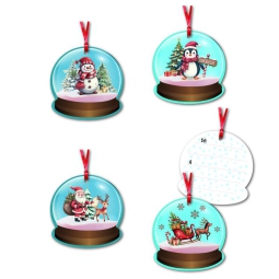 CHIUDIPACCO NATALE 25 BLISTER DA 4PZ 6,5X6,5CM