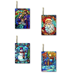 CHIUDIPACCO NATALE 25 BLISTER DA 4PZ 7X5CM