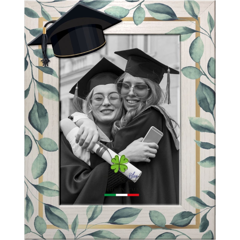 CORNICE 13X18CM LEGNO    LAUREA