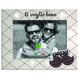 CORNICE 13X18CM IN LEGNO STAMPATA AUGURI PAPÀ