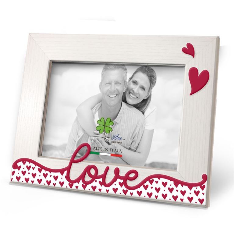 CORNICE 13X18CM LEGNO    LOVE