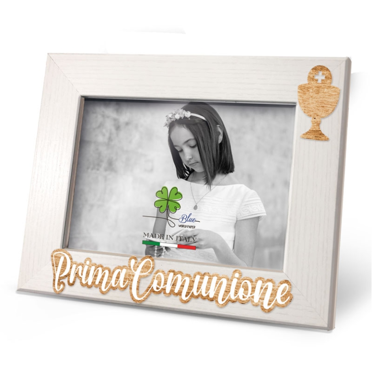 CORNICE 13X18CM LEGNO    COMUNIONE