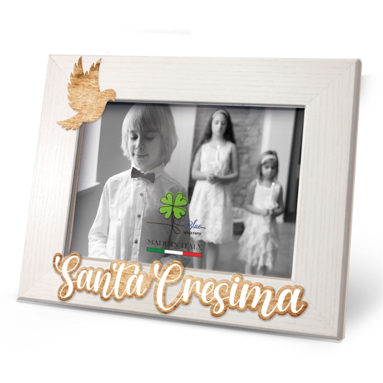 CORNICE 13X18CM LEGNO    CRESIMA