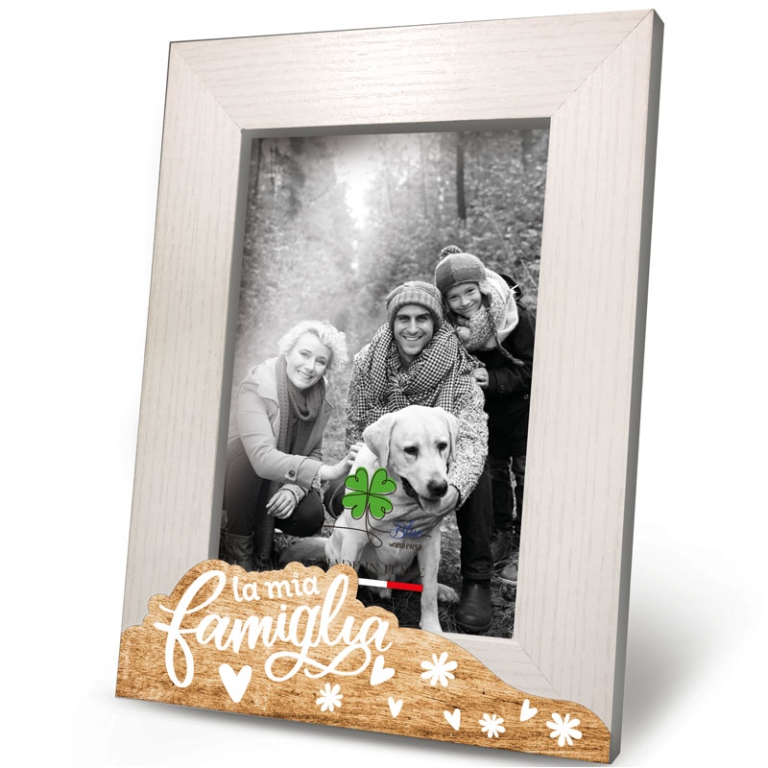 CORNICE 13X18CM LEGNO    FAMIGLIA