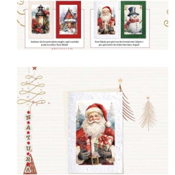 BIGLIETTI AUGURI 12PZ XMAS CARTA KOZO SOGGETTI ASSORTITI