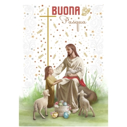 BIGLIETTI PASQUA 12PZ    SOGGETTI SACRI