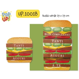 BIGLIETTI POP IT UP      HAMBURGER
