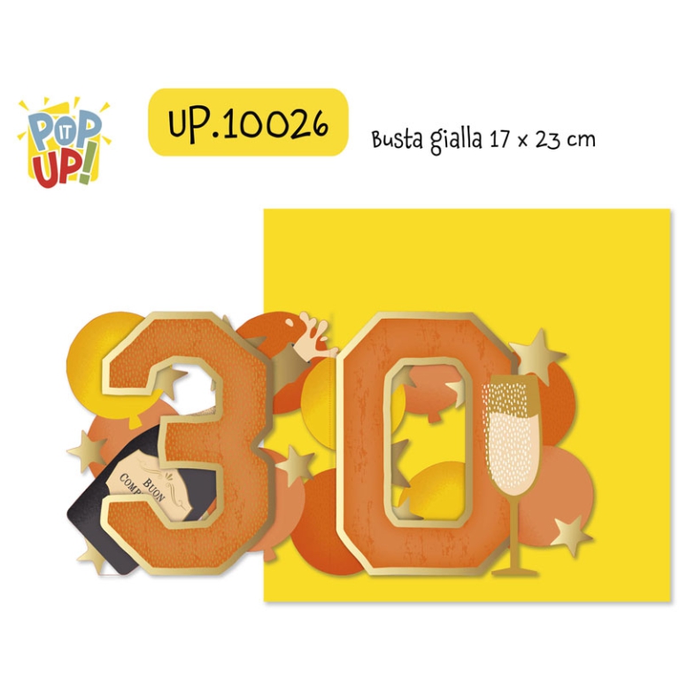 BIGLIETTI POP IT UP      30 ANNI