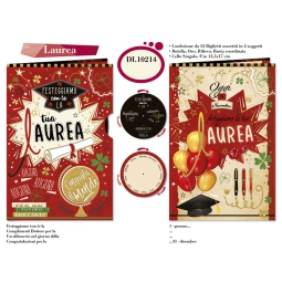 BIGLIETTI AUGURI 12PZ    LAUREA SOGGETTI ASSORTITI
