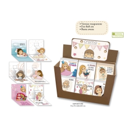 BIGLIETTI MINI POP-UP 8X8CM 48PZ LE BUBINE