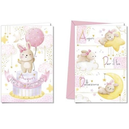 BIGLIETTI AUGURI 12PZ    FEMMINILE