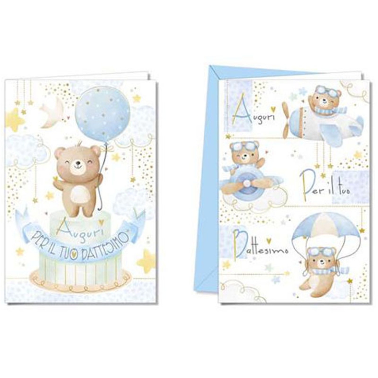 BIGLIETTI AUGURI 12PZ    MASCHILE