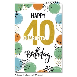BIGLIETTI AUGURI 6PZ     NUMERO 40