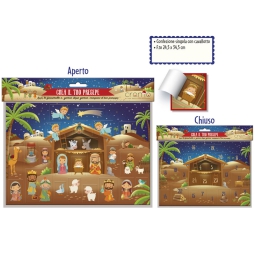 CALENDARIO DELL'AVVENTO  24,5X34,5CM PRESEPE