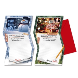 LETTERINA BABBO NATALE   11,5X17CM 12PZ