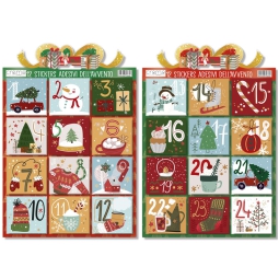 ADESIVI AVVENTO 2FG      16,5X24CM ASSORTITI