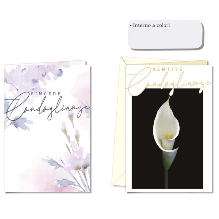 BIGLIETTI CONDOGLIANZE   12PZ