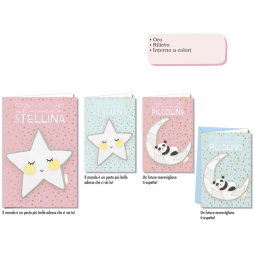 BIGLIETTI AUGURI 12PZ    NASCITA ASSORTITI