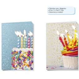 BIGLIETTI AUGURI 6PZ SENZA TESTO