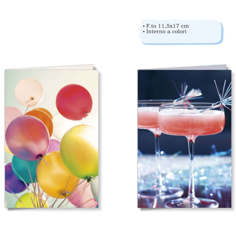 BIGLIETTI AUGURI 6PZ SENZA TESTO