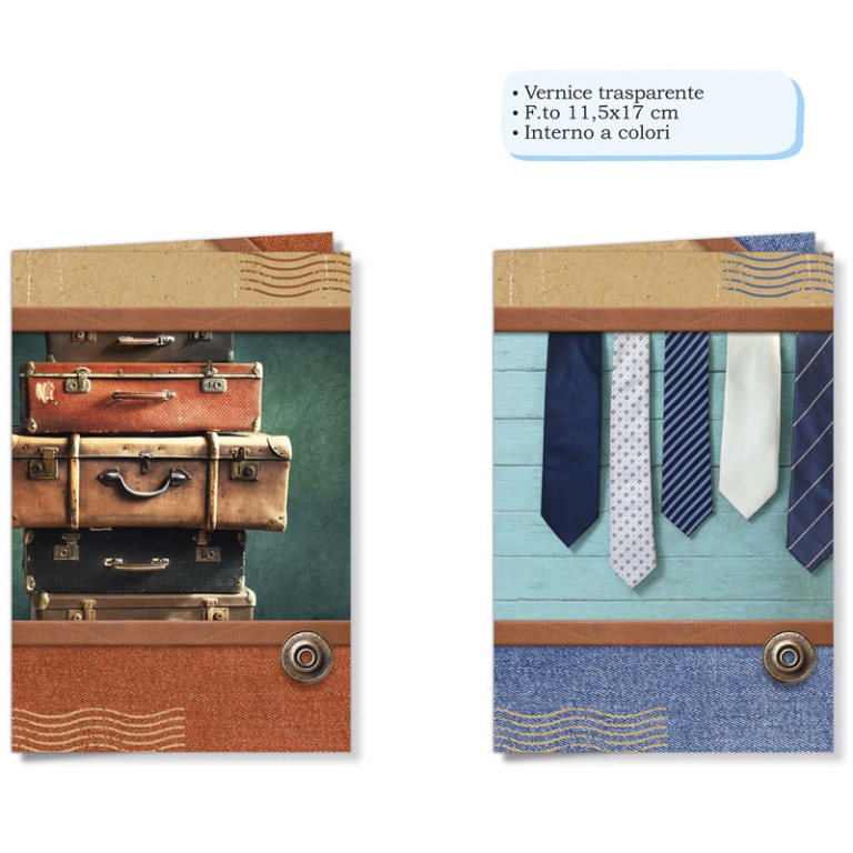 BIGLIETTI AUGURI 6PZ SENZA TESTO UOMO