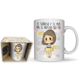 TAZZA LE BUBINE 3PZ IL SORRISO E' IL MIO