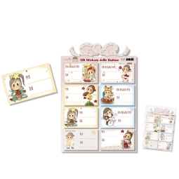 STICKERS NATALE 16,5X24CM6CONF DA 2FG ASSORTITI BUBINE