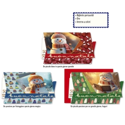 PORTASOLDI XMAS 12PZ     SOGGETTI ASSORTITI