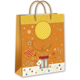 SHOPPER 32X26X13CM       ARANCIONE FANTASIA