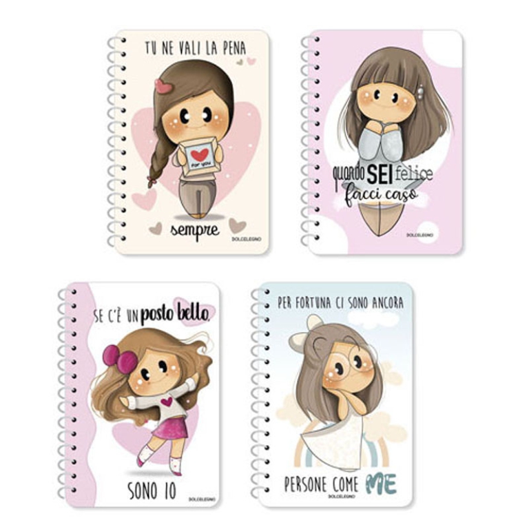 NOTEBOOK 12X17CM LE BUBINE SPIRALATO SOGGETTI ASSORTITI