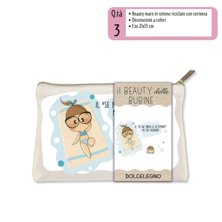 BEAUTY CASE LE BUBINE    21X13CM CON CERNIERA