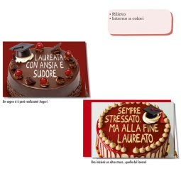 BIGLIETTI AUGURI 12PZ    LAUREA
