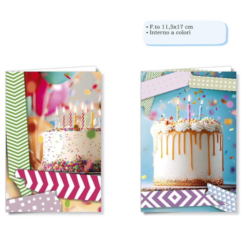 BIGLIETTI AUGURI 6PZ SENZA TESTO