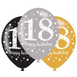 PALLONCINI LATTICE 6PZ   27CM 18ANNI